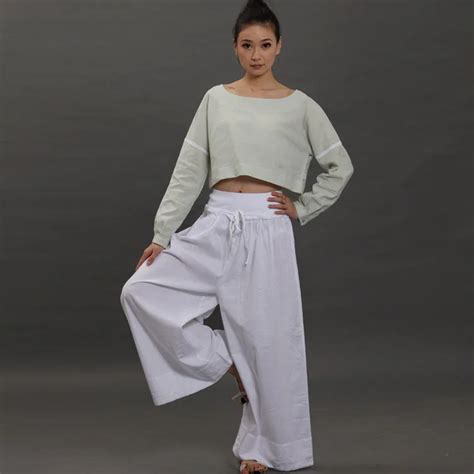 Loose Cloth Cotton Linen Meditation Kundalini Yoga Clothes Female Sports Suit Personality
