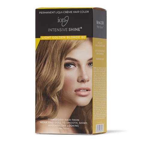 Ion Intensive Shine Hair Color Kit Light Golden Blonde 8g Hair Color Kit Hair Color Ion