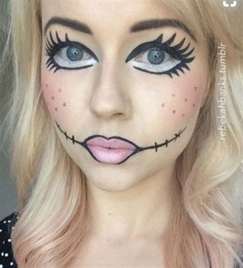 40 Simple Halloween Makeup Ideas Lady Decluttered Doll Makeup