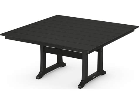 Polywood Farmhouse Recycled Plastic 59 Square Dining Table Pwpl85t1l1