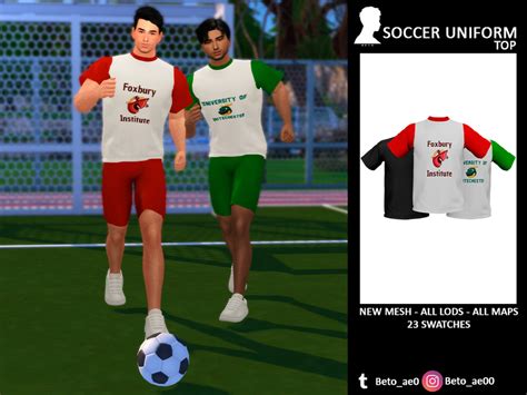 Soccer Uniform Top The Sims 4 Catalog