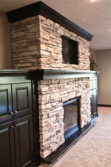 Stone Fireplaces With Built Ins Stone Fireplace Built Ins