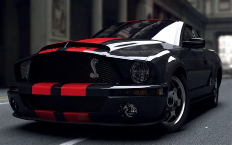 Background Photos For Desktop Wallpaper Black Ford Mustang Dark Car Vrogue