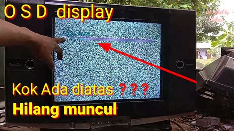 Tv Sharp Alexander Slim Tidak Ada On Screen Display Osd Youtube