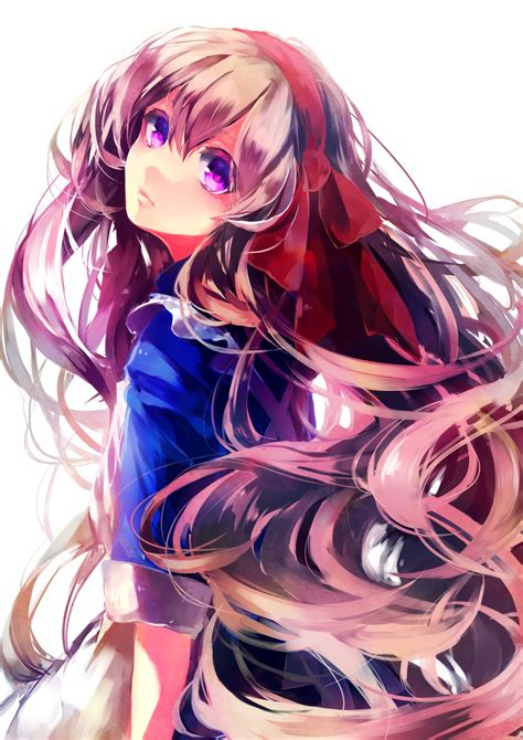 Long Hair Purple Eyes Anime Girls Kagerou Project Mary