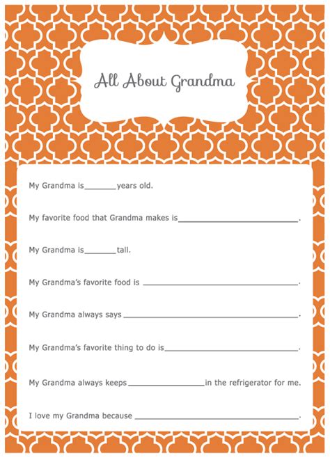 I love you grandma coloring page. All About Grandma printable - Everyday Dishes