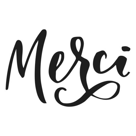Thank You Merci Badge Sticker Transparent Png And Svg Vector File