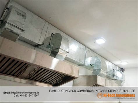Industrial Ducting System Commercial Kitchen Fume Ducting