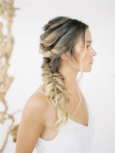 Loose Bridal Braid 4 Hairstyles For The Fine Art Bride Featured On