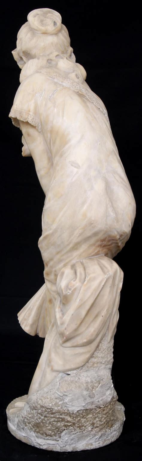 Lot Alabaster Sculpture Of A Nude Woman