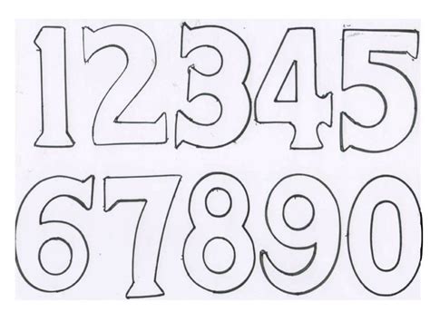 5 Best Images Of Large Printable Cut Out Numbers Free 9 Best Images