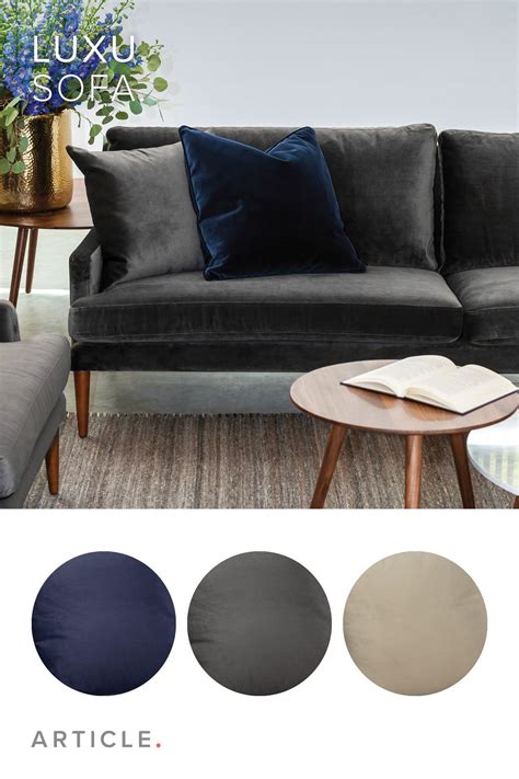 15 verkopen 15 verkopen | 5 van 5 sterren. 8 Images Grey Sofa Navy Cushions And View - Alqu Blog