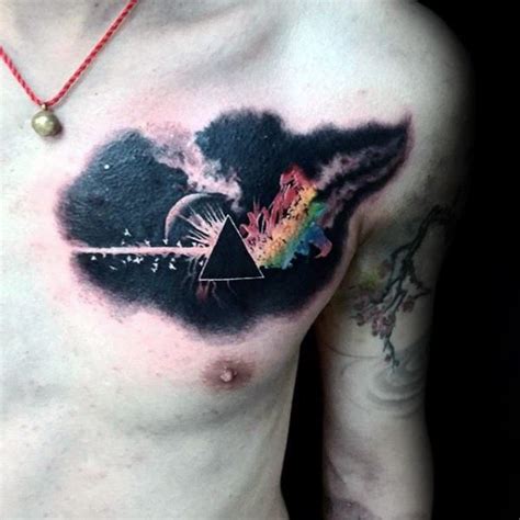 50 Dark Side Of The Moon Tattoo Designs For Men - Pink Floyd Ideas