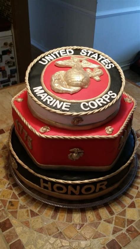 I had the privilege and pleasure of making this cake for a group of marines here in northern virginia. 2014 Marine Corps Ball cake - Cake by Michaela Gilly ...