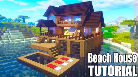 Youtube Minecraft Tutorial Minecraft Beach House Beach House