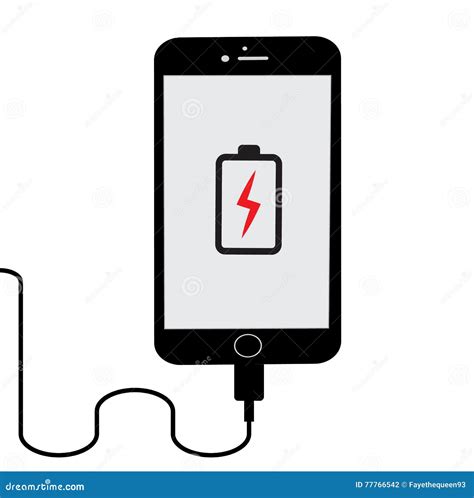 Charging The Phone A Phone Icon With A Rechargeable Battery Outline