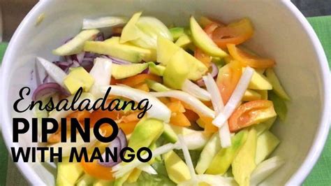Ensaladang Pipino With Mango Cucumber Salad Youtube Mango Salad