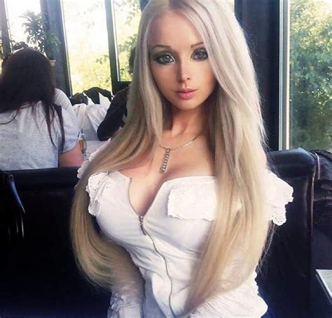 Valeria Lukyanova Barbie Doll Look Alike Ronyt Zipper White Dress Portrait Hd Wallpaper Peakpx