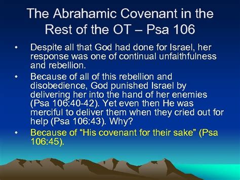 The Abrahamic Covenant Part Iii The Abrahamic Covenant