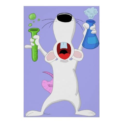 Science Geek Lab Rat Poster Print Poster Prints Lab Rats
