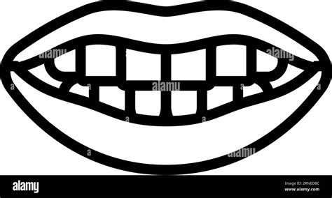 c d g k n s t x y z letter mouth animate line icon vector illustration stock vector image and art