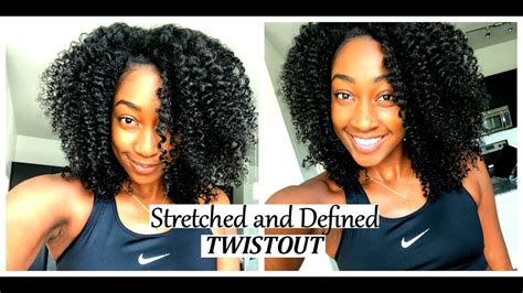 Natural Hair Twist Out Routine For Stretched And Defined Curls Youtube