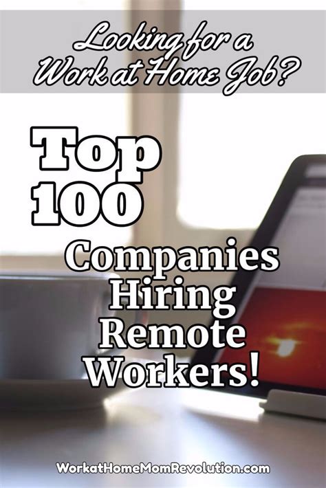 Flexjobs Top 100 Companies With Remote Jobs Work At Home Mom