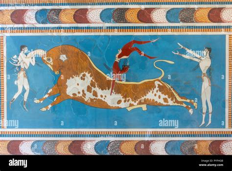Knossos Bull Leaping Hi Res Stock Photography And Images Alamy