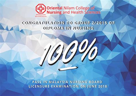 For college of nursing faculty: CONGRATULATIONS! YOU DID IT! - Oriental Nilam