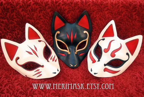 Accessories Kitsune Mask Cosplay Costume Japanese Fox Mask Made To