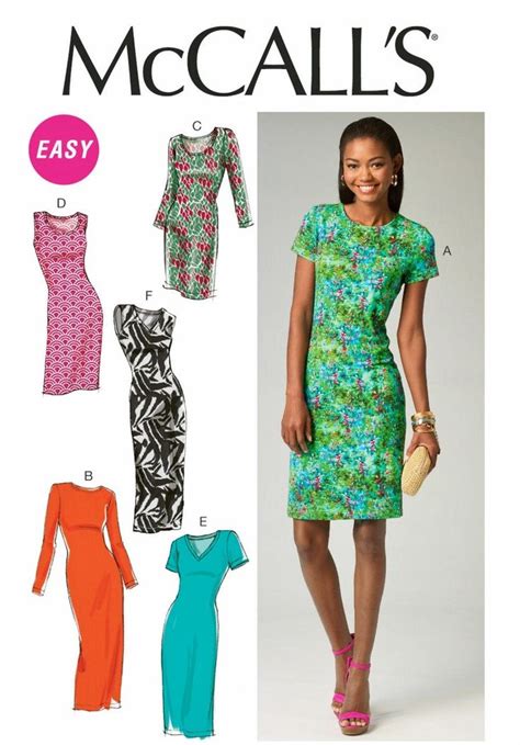 A Womens Dress And Top Sewing Pattern From The Mccalls Book Easy To Sew