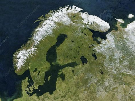 Scandinavia Satellite Image Stock Image C0179060 Science Photo Library