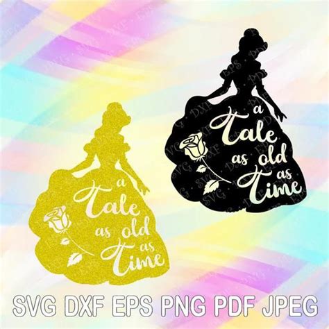 Free 126 Princess Belle Silhouette Svg Svg Png Eps Dxf File