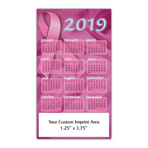Calendar Magnet Breast Cancer Awareness Mines Press