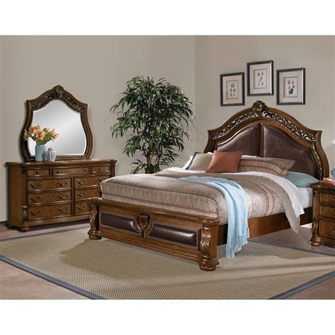 We encourage our customers to first shop in‑stock products—other orders may have unpredictable delivery dates. Morocco 5-Piece King Bedroom Set - Pecan | Value City ...