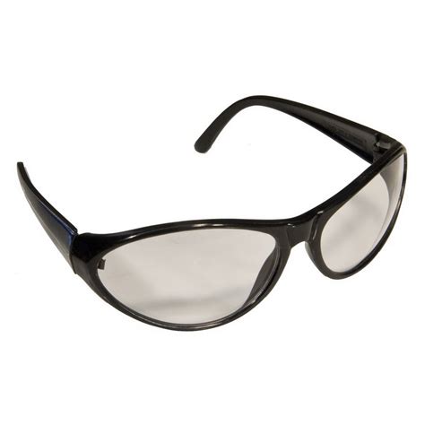 Morris Black Clear Lens Sporty Safety Glasses At