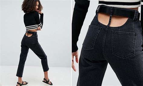 Asos Sells Bizarre Plumbers Butt Jeans Daily Mail Online