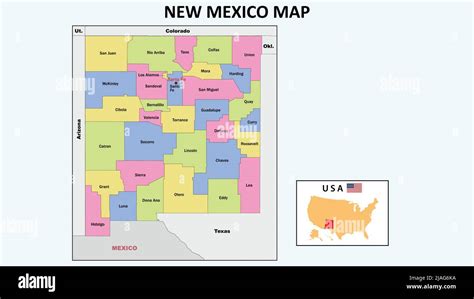 New Mexico Map State And District Map Of New Mexico Political Map Of