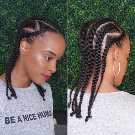 African Braids Hairstyles Braided Hairstyles Middle Parts Cornrows