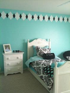 Maybe you would like to learn more about one of these? Teal, black, white, and gray bedroom | I Decoupaged ...