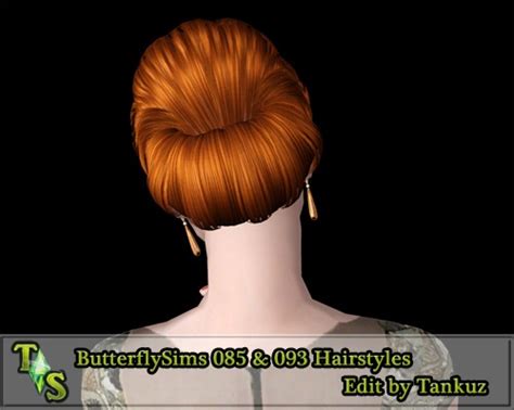 Butterflysims 085 And 093 Hairstyles Edit By Tankuz Авторские работы
