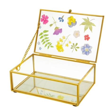 Pressed Flowers Jewellery Box