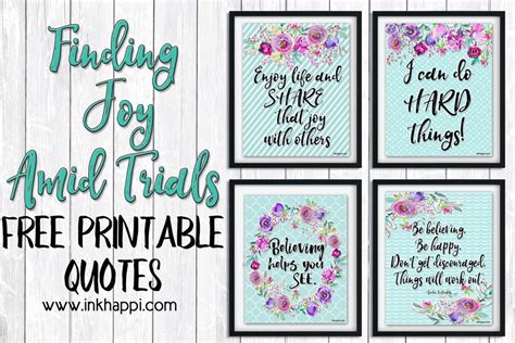Finding Joy Amid Trials Brings Happiness My Story Free Printable