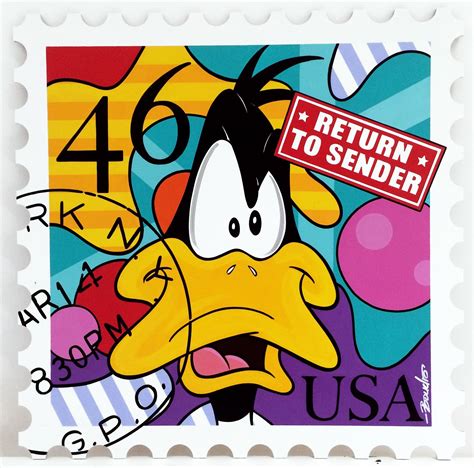 Return To Sender Daffy Duck Galerie Perreault Daffy Duck Pop Art