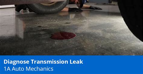 Find A Transmission Fluid Leak Reddish Fluid Leaking From Car 1a Auto