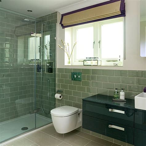It because sage green have power to calm you down. Metro Sage Green Ceramic Wall Tiles | Hotel bathroom ...