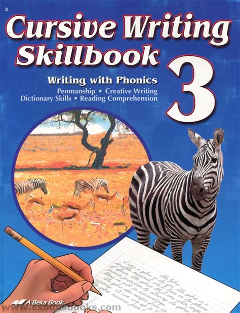 The structure of this book. Cursive Writing Skillbook - Exodus Books