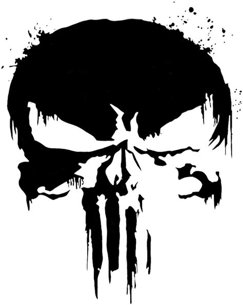 Download Skull Clipart Police White Punisher Skull Transparent Png