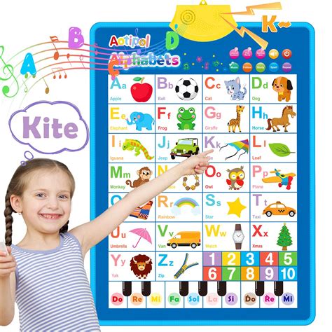 Buy Electronic Interactive Alphabet Wall Chart Talking Abc And 123
