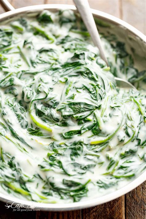 Honey, heavy whipping cream, dark brown sugar, fresh ginger root and 19 more. Easy Creamed Spinach - Cafe Delites